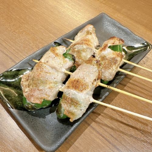 [Seasonal Limited Edition] Meat-wrapped Green Pepper Skewers