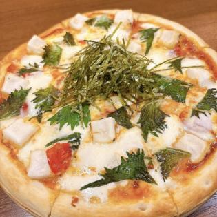 【季節限定】餅入り和風マルゲリータピザ