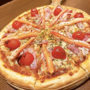 【季節限定】ズワイガニのトマトクリームピザ