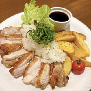 【季節限定】つくば鶏のチキンステーキ おろしポン酢