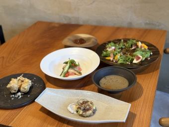 D【当店自慢のこだわりのコース♪】Cours saisonnier 季節のコース　※ワンちゃんをお連れの方