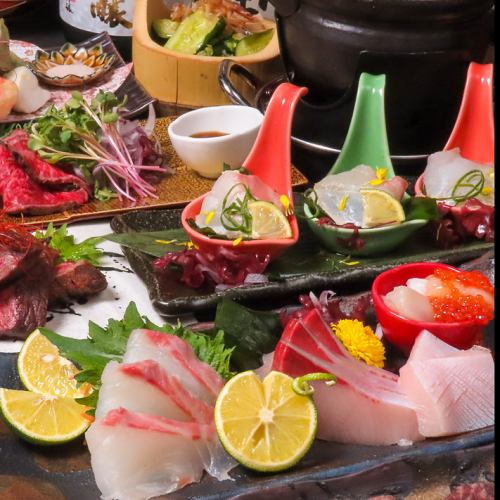 鮮魚を使用した贅沢な海鮮料理をご用意！！