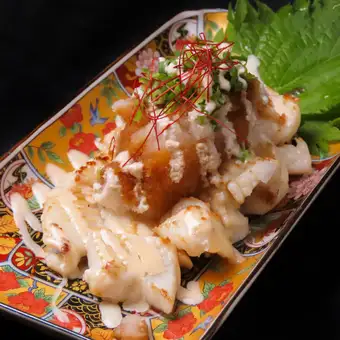 焼きイカおろし醤油マヨ