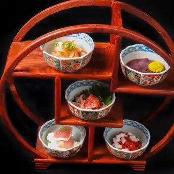 前菜棚五種盛り