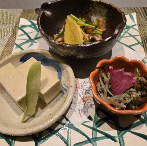 京のおばんざい三種盛り