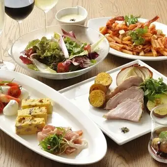 [Share-Style Party Plan] 8-course meal including 3 appetizers, main course, pasta, etc., with 90 minutes of all-you-can-drink.