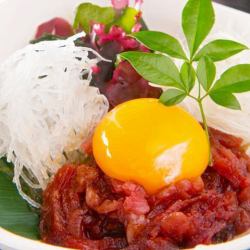 Horse sashimi yukke
