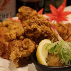 Deep-fried chicken thigh meat from Okumikawa