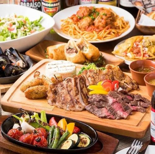 自慢のお肉が食べ放題！
