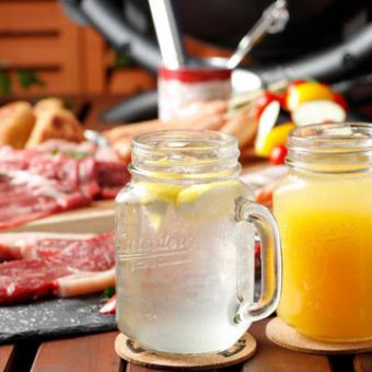 【3時間飲み放題付】お得×屋上ビアガーデン！全7種のBBQプレート食べ放題コース【3980円】