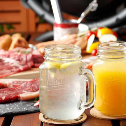 【3時間飲み放題付】お得×屋上ビアガーデン!全7種のBBQプレート食べ放題コース【3980円】