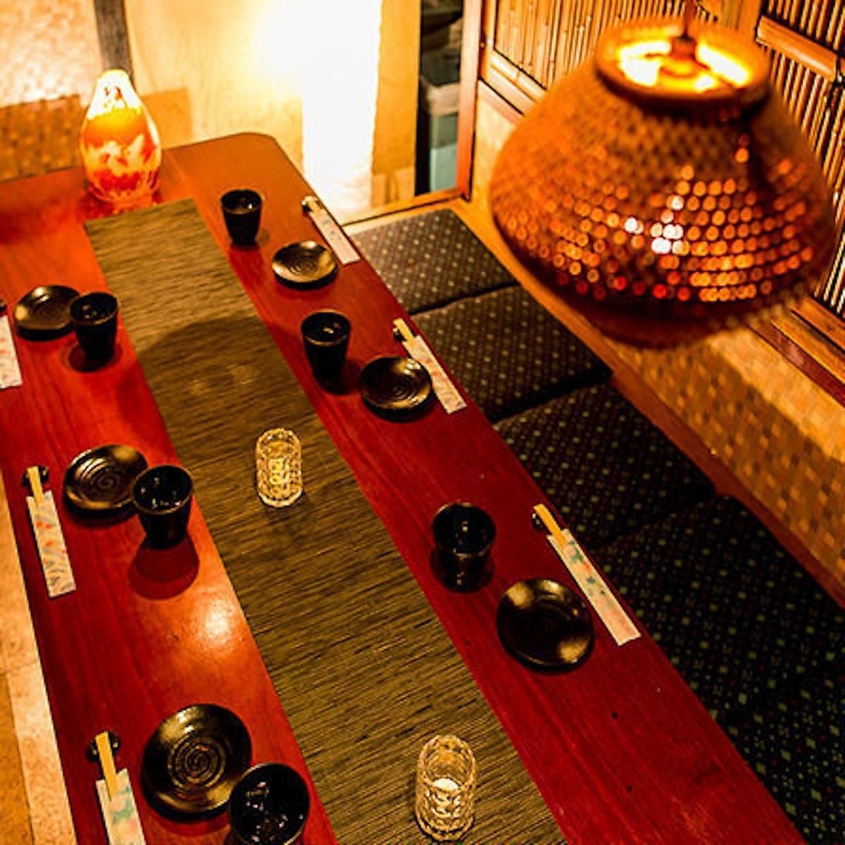 완전 개인실의 방 다수!! 2명부터라도 느긋하게 스페이스♪