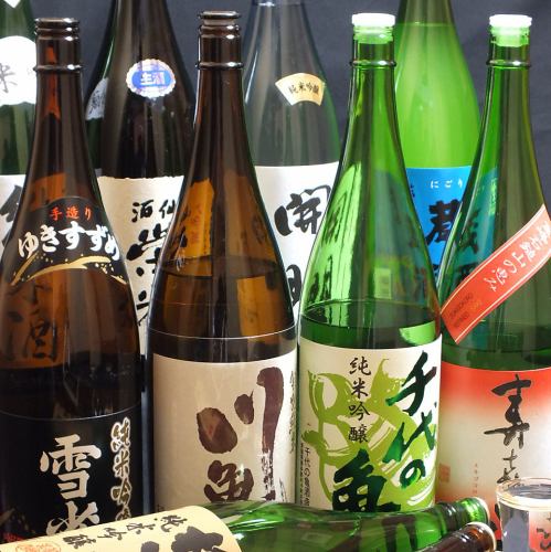 There is a 2h all-you-can-drink course including 10 kinds of local sake! Recommended for sake lovers ♪