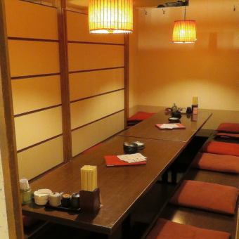 Equipped with horigotatsu private rooms for a small number of people up to a maximum of 34 people!
