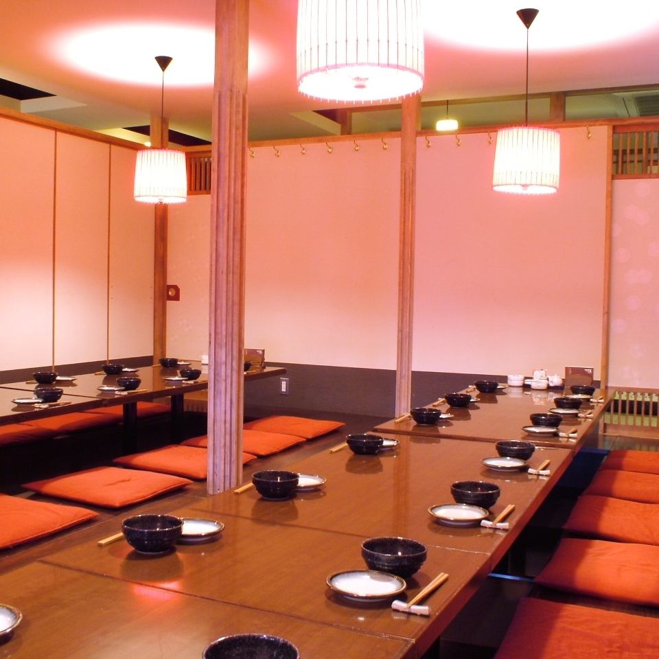 最大36名様のご宴会が可能!人数に合わせた個室をご案内します!