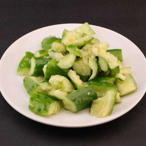 キュウリのニンニク和え