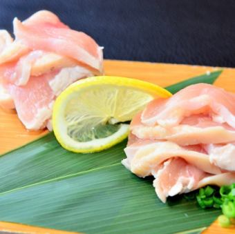 Chicken fillet sashimi