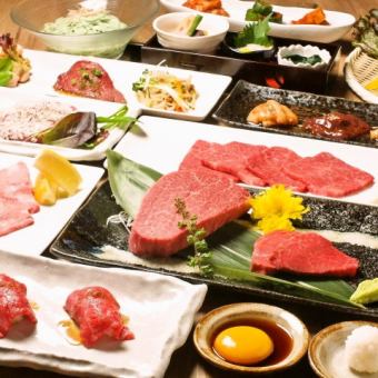 Renewal ≪Enjoy carefully selected lean meat≫ [Japanese beef (first) course ◆ 10 dishes in total] ⇒ 6,000 yen (6,600 yen including tax)