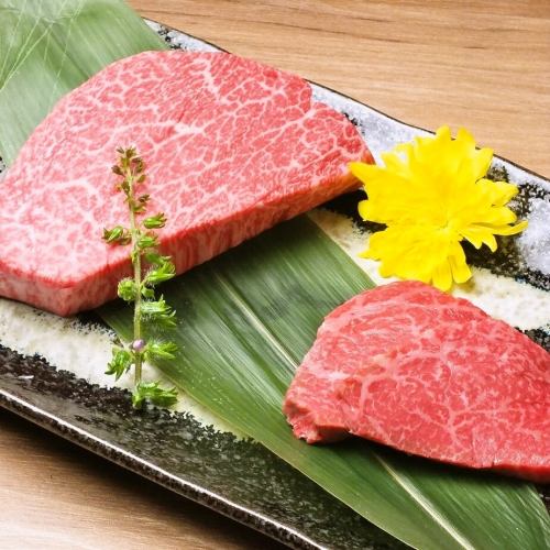 A melt-in-the-mouth delicacy! You can also enjoy fresh domestic Kuroge Wagyu beef and rare cuts.A selection of premium quality meats...