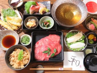 [Private room guaranteed] New specialty! 9 dishes including beef tongue shabu x 3 types of sashimi x kiss tempura + 120 minutes [all you can drink] ⇒ 5500 yen (tax included)