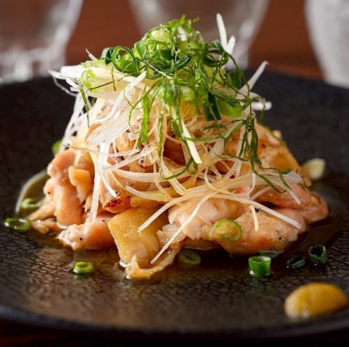 地鶏焼きネギポン酢