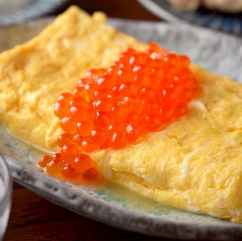 だし巻き卵 ~いくらのせ~