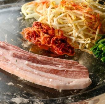 薄切りサムギョプサル