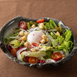 温暖的球凯撒沙拉