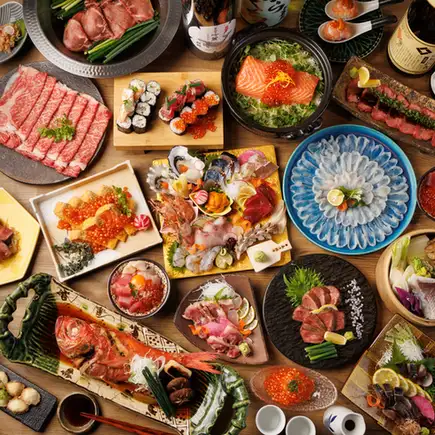 《3H飲み放題付+全10品》贅沢宴会!満足度NO.1海力豪華コース【極コース】12000円⇒10000円