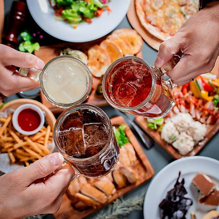 【期間限定】生ビールもOK『単品飲み放題コース』 2時間飲み放題付 1980円⇒980円