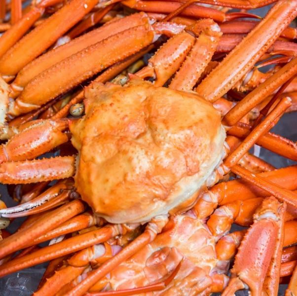 月-木割引【境港産紅ずわい＆ズワイ・寿司＆海鮮他 食べ放題コース】◆ご予約でかに鍋サービス中