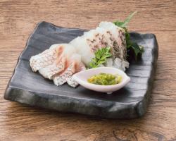 Grilled sea bream sashimi