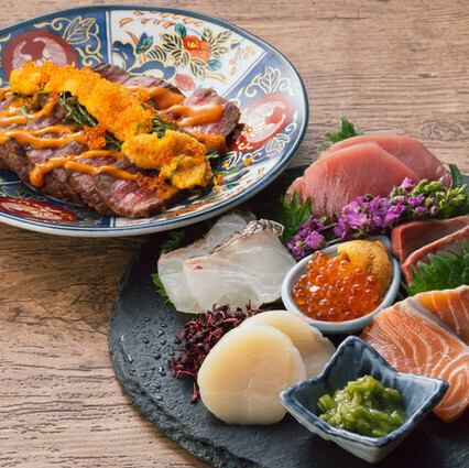 【贅沢をしたいときはコレ！】贅沢串カツ5種に海鮮も堪能!贅沢コース♪120分飲み放題付 6500円