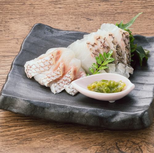 鯛の炙り刺身