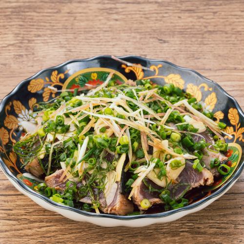 たっぷり薬味とカツオのたたき