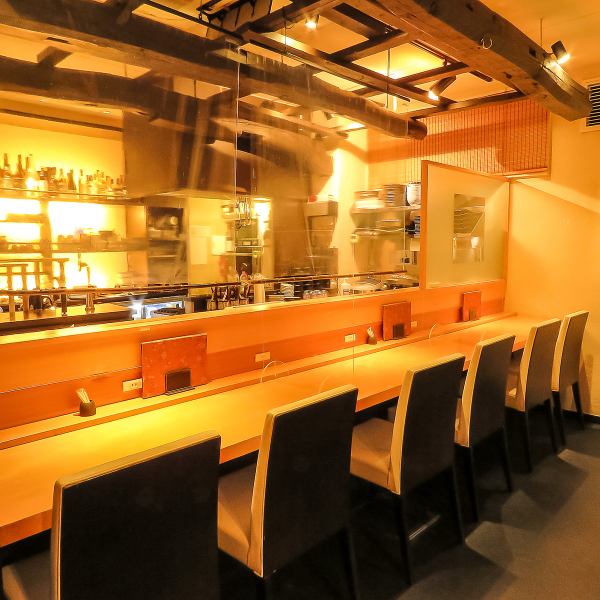 ≪There are counter seats! Fashionable and calm interior ◎ ≫ The interior has a relaxed Japanese modern atmosphere.Counter seats are also available, so even one person can feel free to visit us ♪