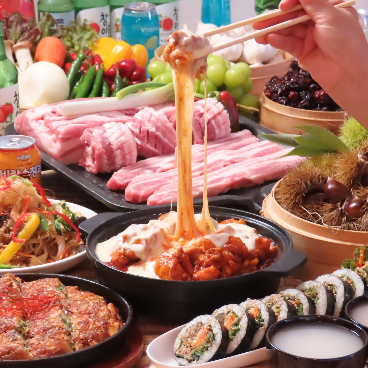 Authentic Korean cuisine in front of Nagano Station! Enjoy the carefully prepared dishes by the Korean owner.