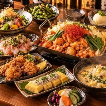 《Cheers Course》 Includes fresh fish carpaccio and spicy hot pot ◆9 dishes in total◆ 3500 yen [2-hour all-you-can-drink included]