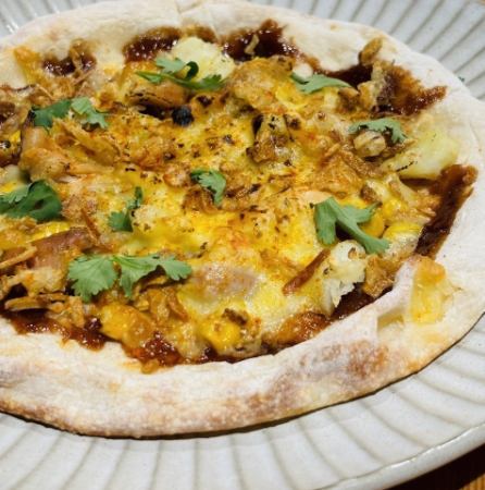 スパイシーBBQチキンピッツァ