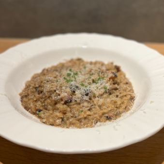 本日のリゾット『ポルチーニとベーコン』