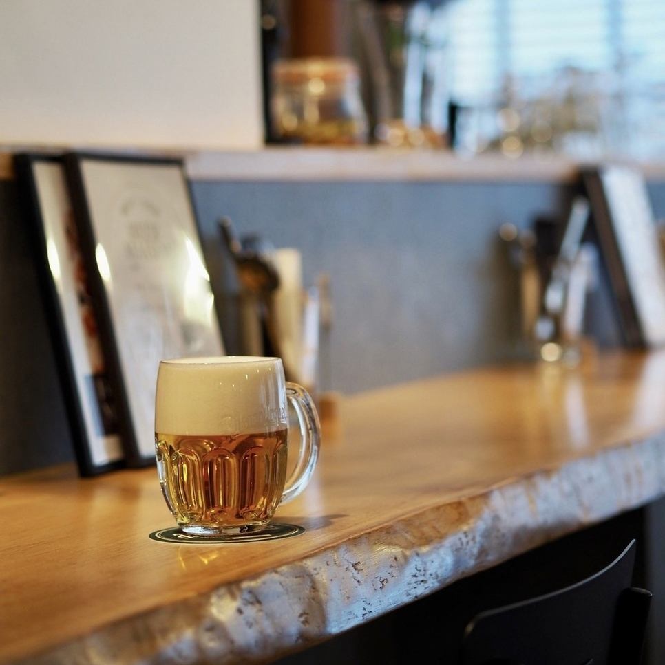 【お通しありません】7種樽生ビール&ワインを一杯からどうぞ！