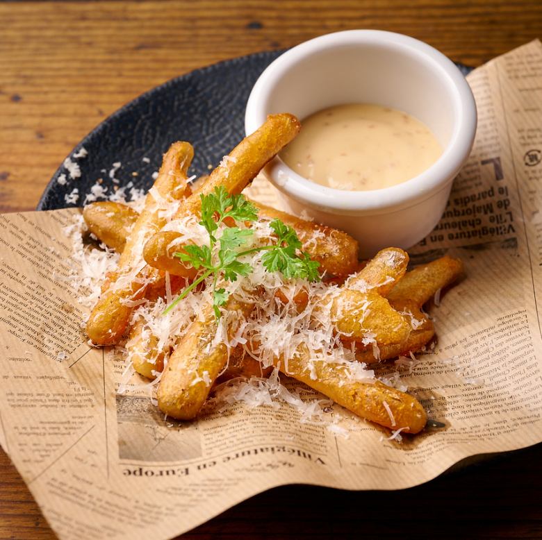 Burdock Root Cheese Fritters
