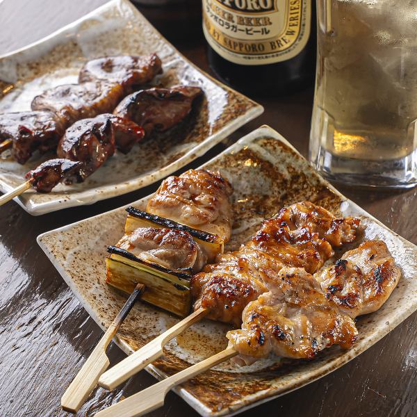 【香ばしい炭の香り】やきとり◆職人が一本ずつ丁寧に焼き上げる本格的な逸品