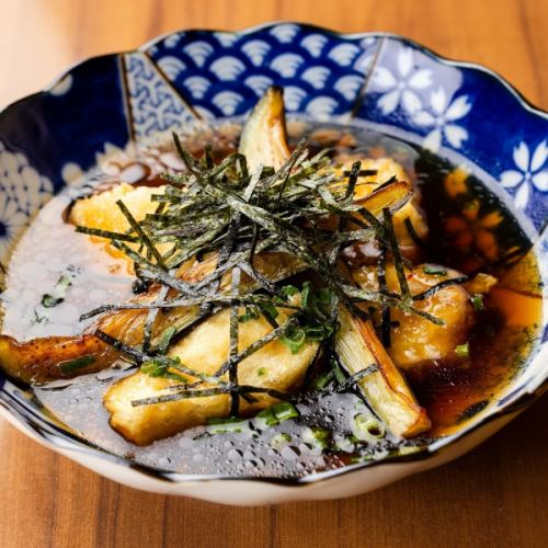 揚げ茄子の香味ダレ