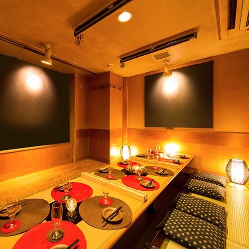 [All private rooms] Accommodates 2 to 60 people ♪ Enjoy a luxurious time in a private room with a calm and beautiful space created by light and shadow.*The image is an image of an affiliated store.