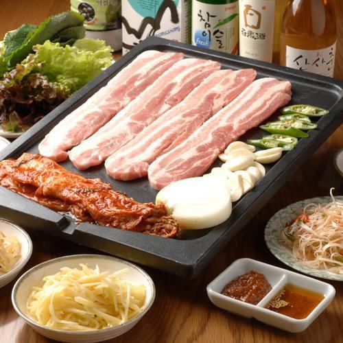 Grilled Samgyeopsal