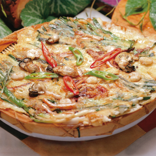 Seafood pancake