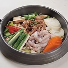 Octopus and bulgogi hotpot