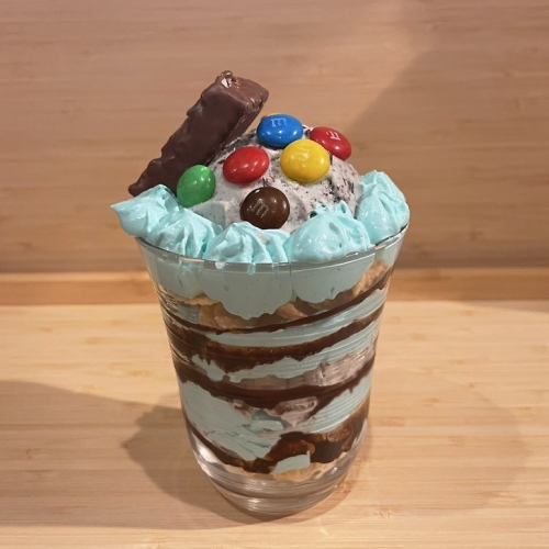 夜パフェ（チョコミント）