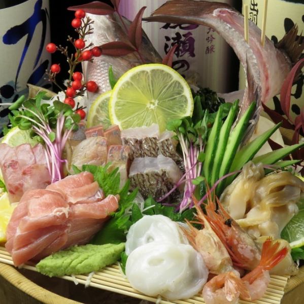 A choice of sashimi
